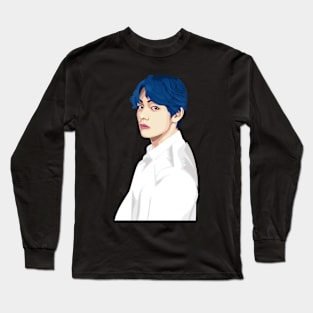 graphic pose taehyung aka V Long Sleeve T-Shirt